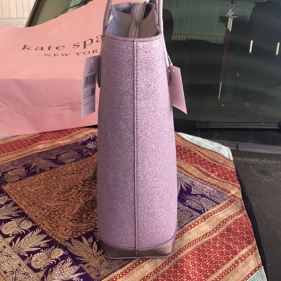 🎊🎉HOST PICK🎉🎊 NWT Stunning Glittery Kate Spade ♠️ Lilac Frost Purse 👛 - Picture 16 of 17